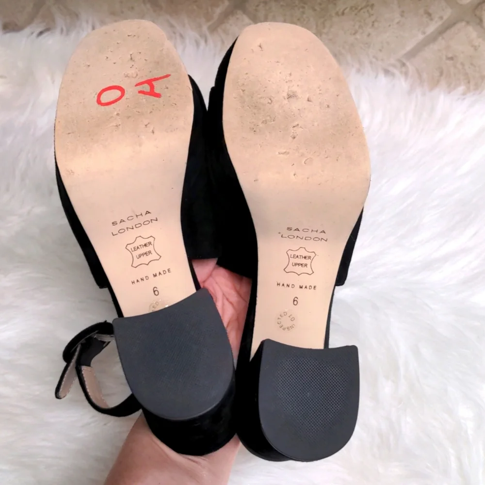 🛑SOLD! Sacha London Pepa Block Heel Platforms Sandals - Picture 6 of 9